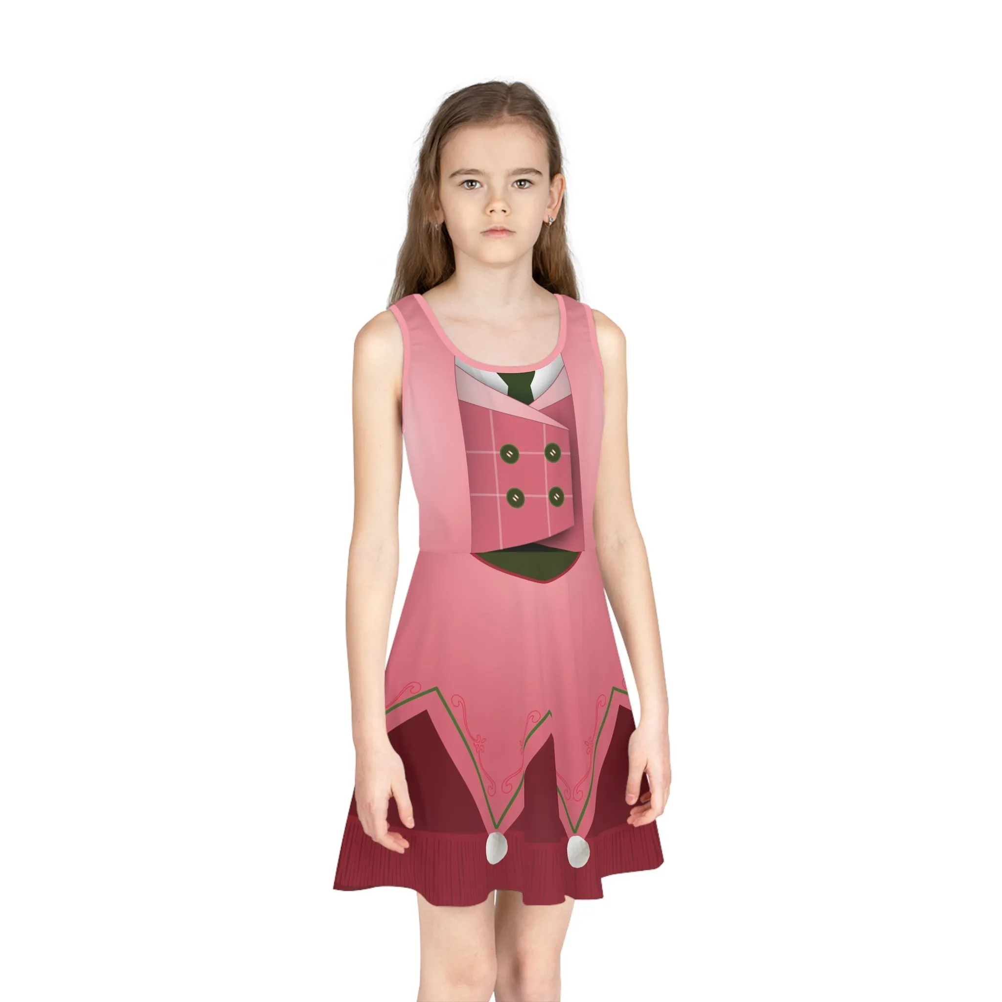 2024 Holiday Mouse Girls' Sleeveless Sundress