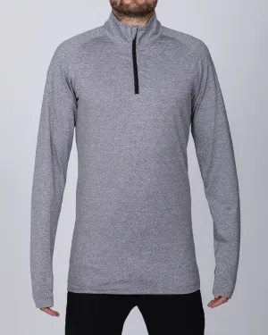 2t Long Sleeve Quarter-Zip Training Top (grey marl)