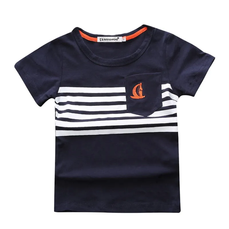 4Pcs Boys Clothes Sets Summer Children Clothing Baby Boy Sport Suit T-shirt Jeans Costume For Kids