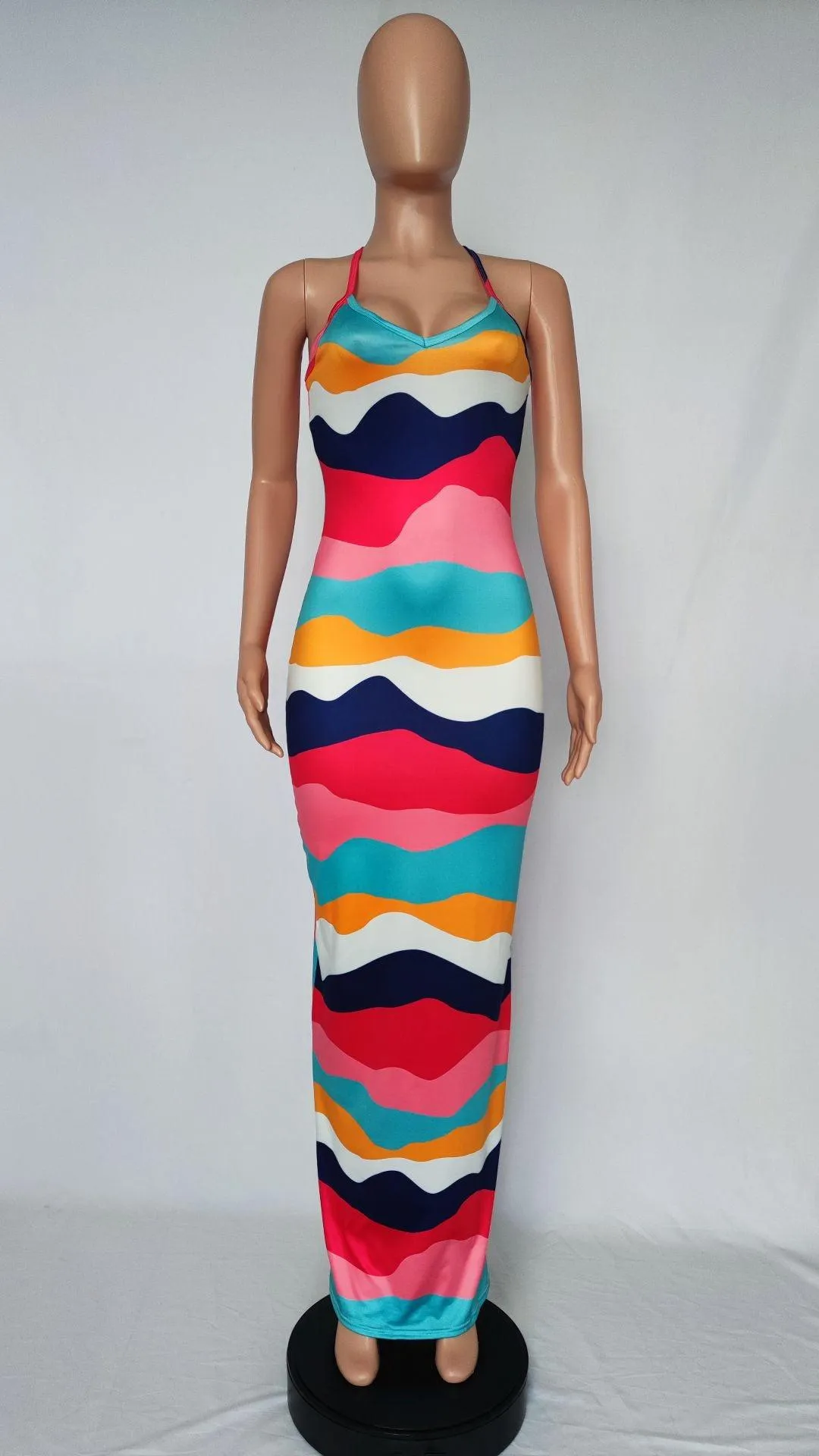 Abstract Collection- Bodycon Bohemian Sundress