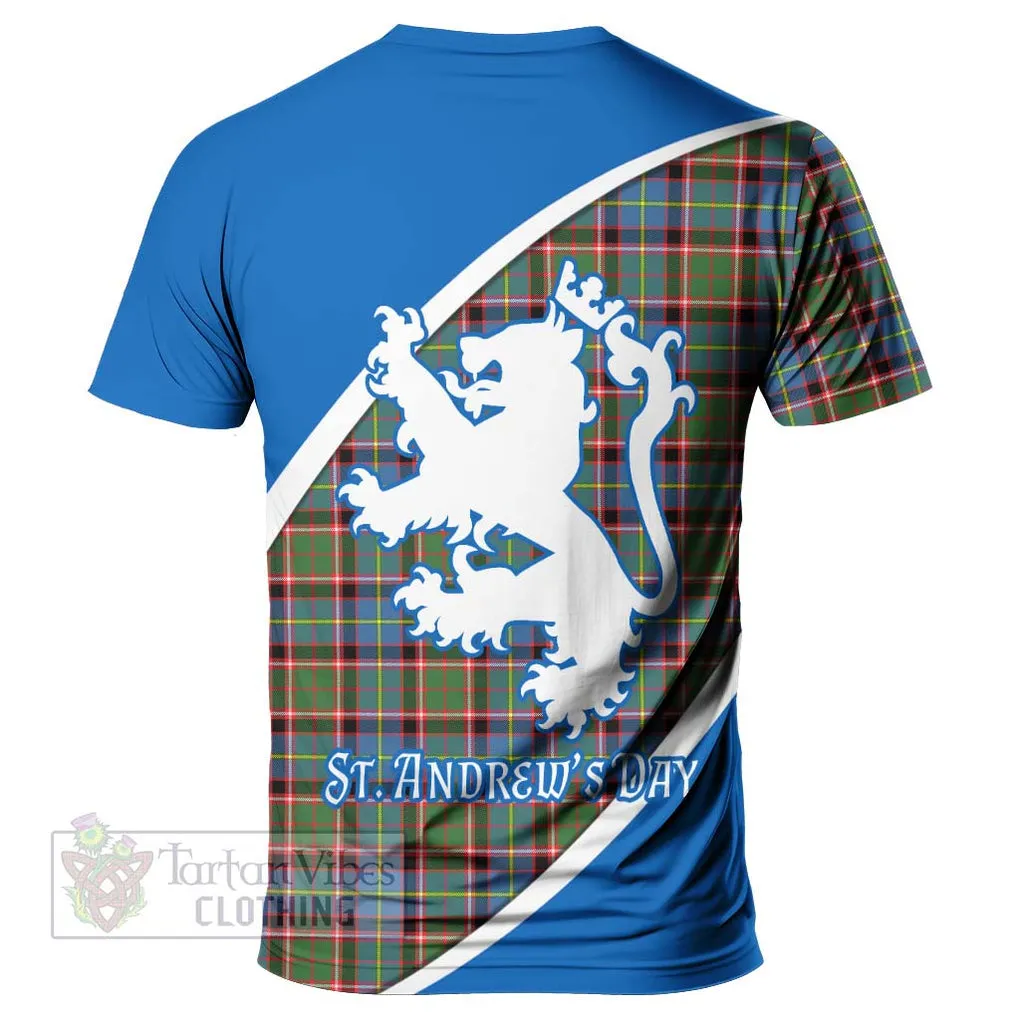 Aikenhead Family Crest Tartan T-Shirt Celebrate Saint Andrew's Day in Style