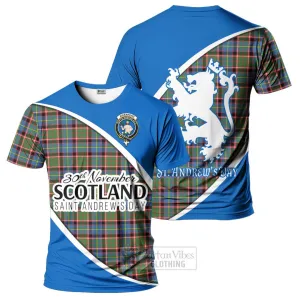 Aikenhead Family Crest Tartan T-Shirt Celebrate Saint Andrew's Day in Style