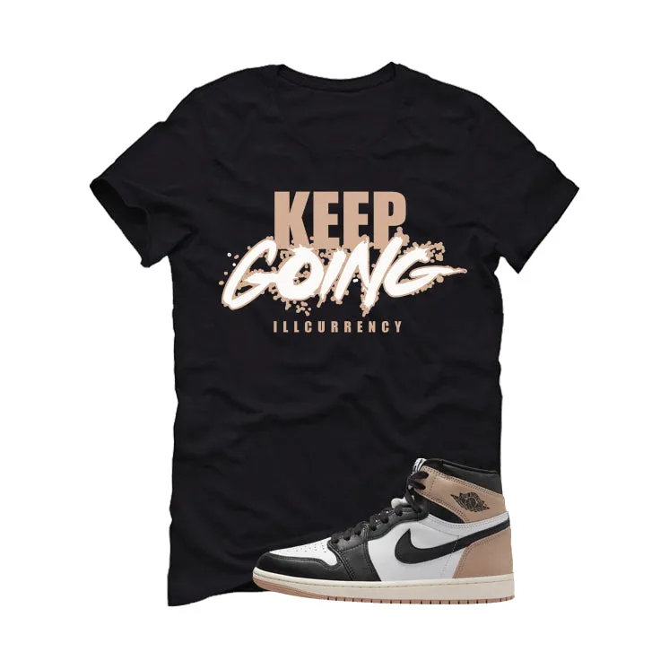 Air Jordan 1 High OG Latte Black T-Shirt (keep Going)| illcurrency