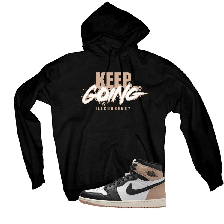 Air Jordan 1 High OG Latte Black T-Shirt (keep Going)| illcurrency