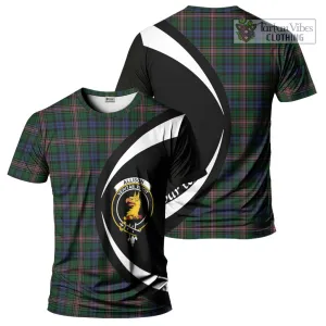 Allison Tartan T-Shirt with Family Crest Circle Style