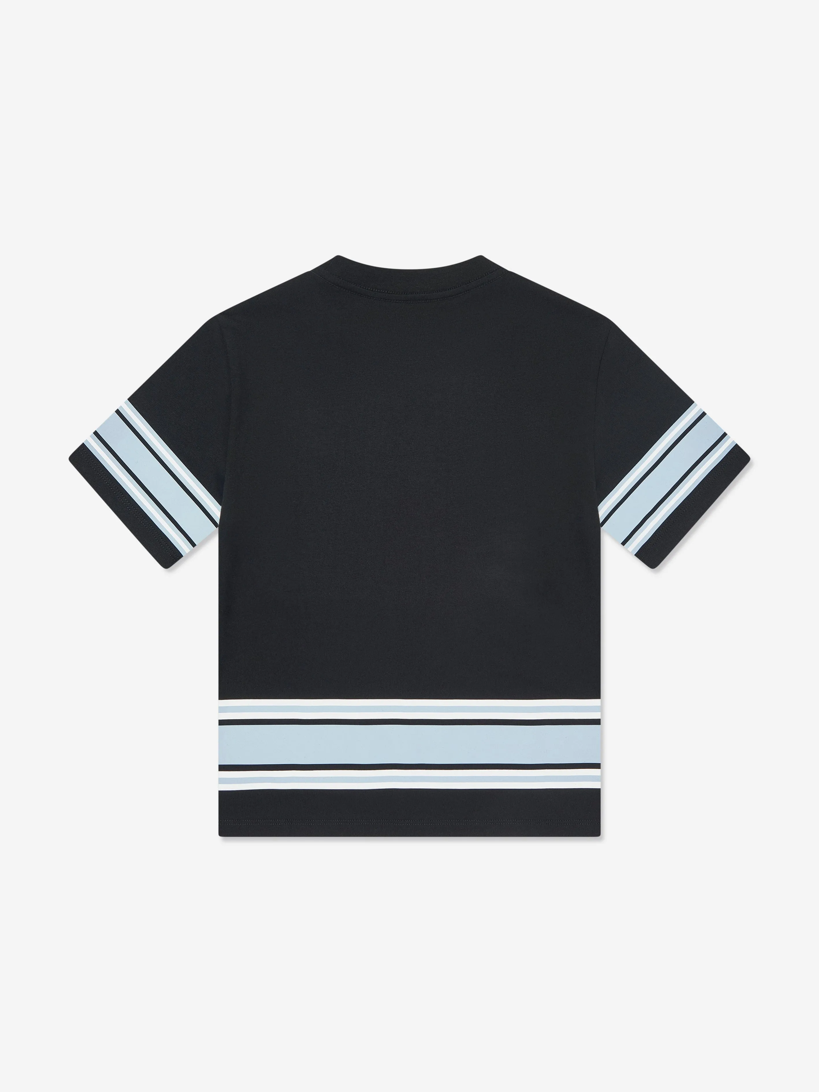 Amiri Kids Logo Stripe T-Shirt in Black