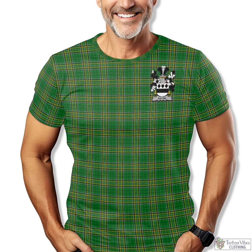 Aston Irish Clan Tartan T-Shirt with Family Seal