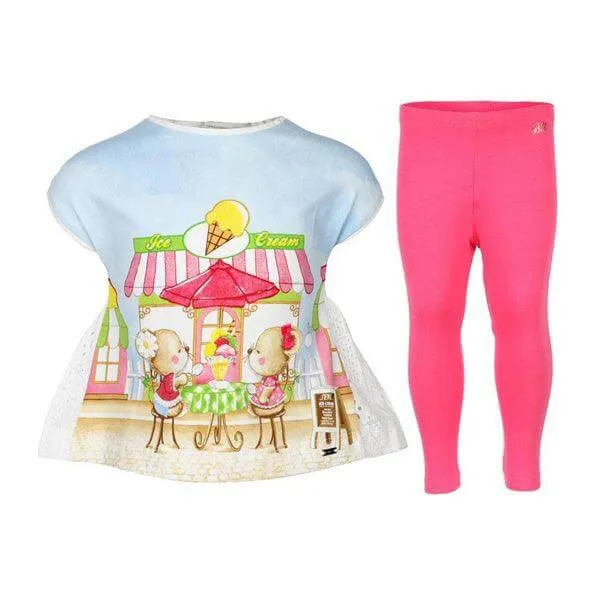 BABY GIRL T- SHIRT AND LEGGINGS