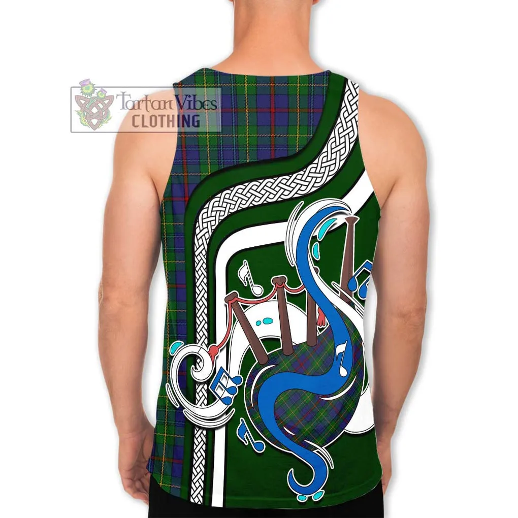 Bailey Tartan Men's Tank Top with Epic Bagpipe Style