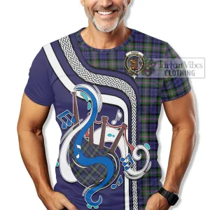 Baird Modern Tartan T-Shirt with Epic Bagpipe Style