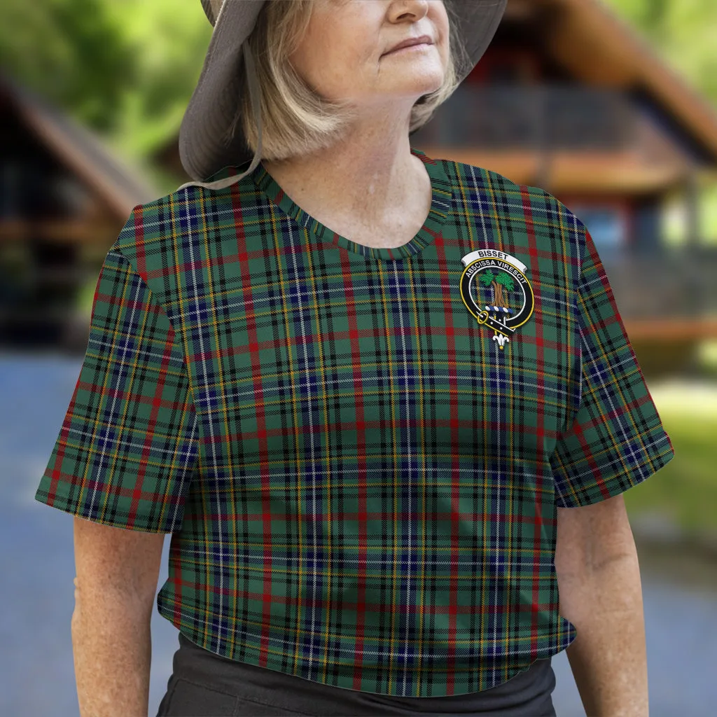 Bisset Tartan T-Shirt with Family Crest