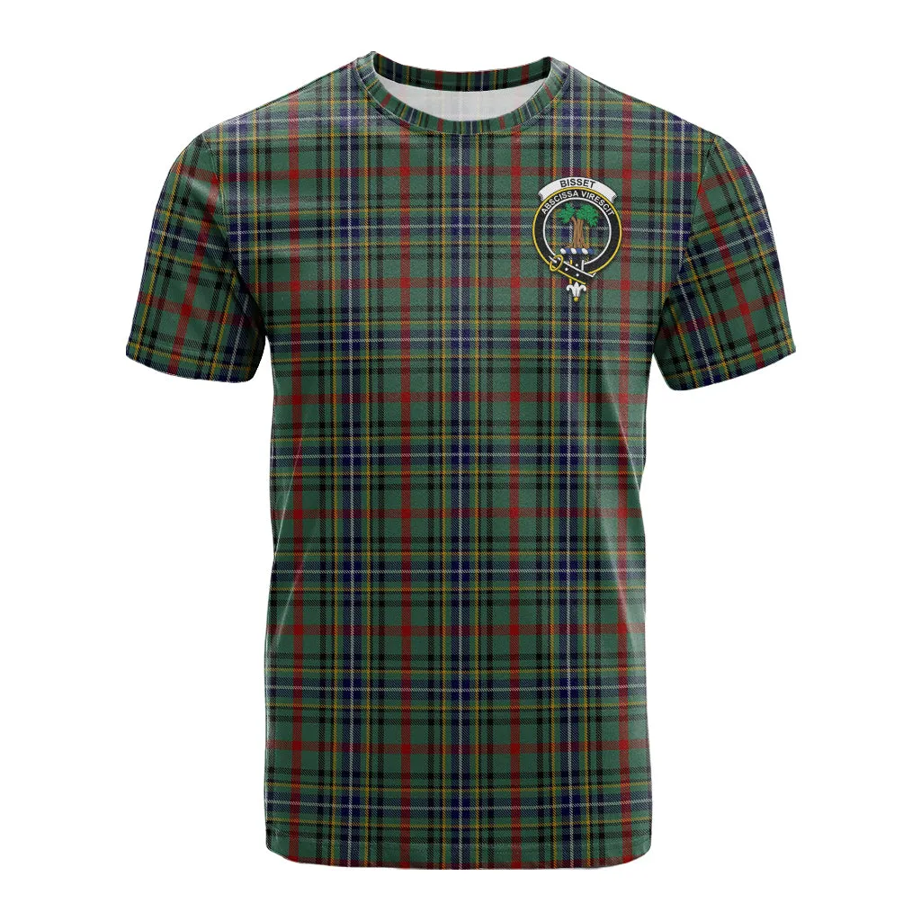 Bisset Tartan T-Shirt with Family Crest