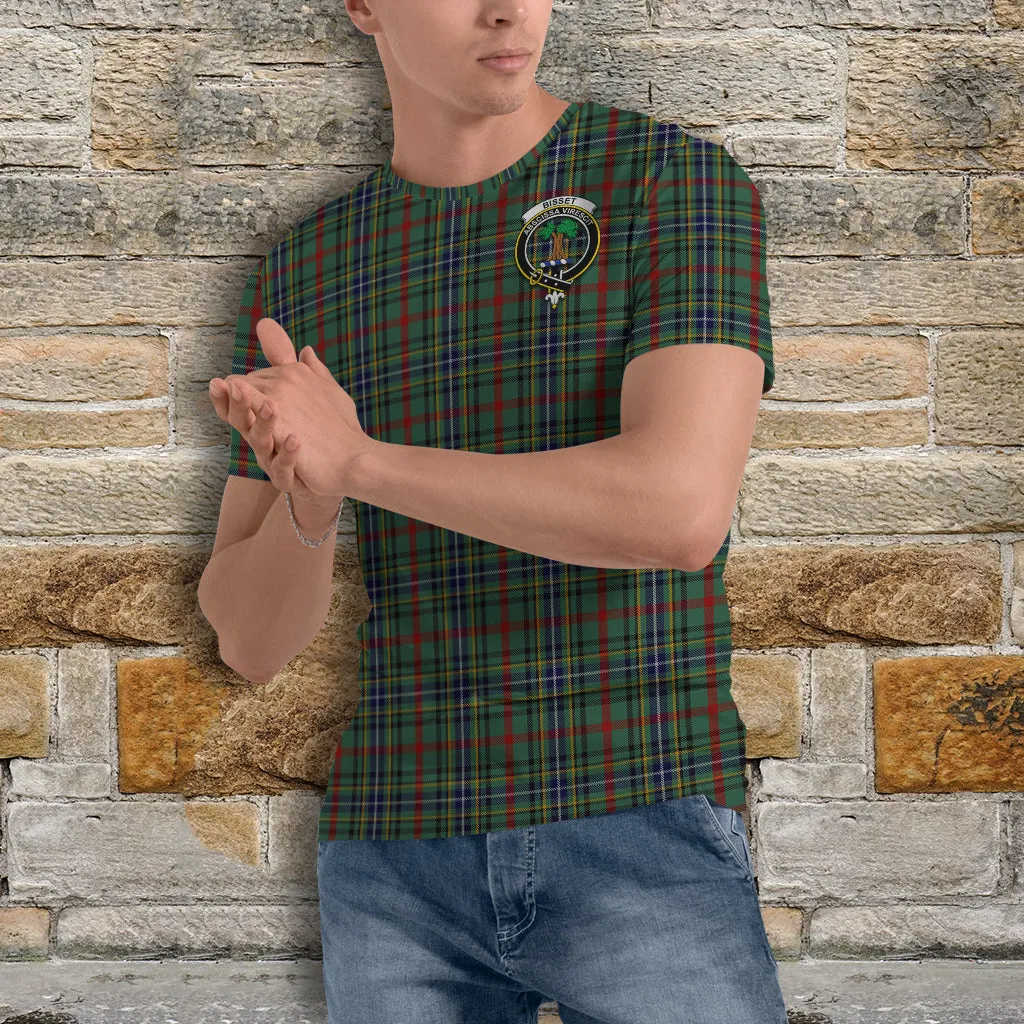 Bisset Tartan T-Shirt with Family Crest