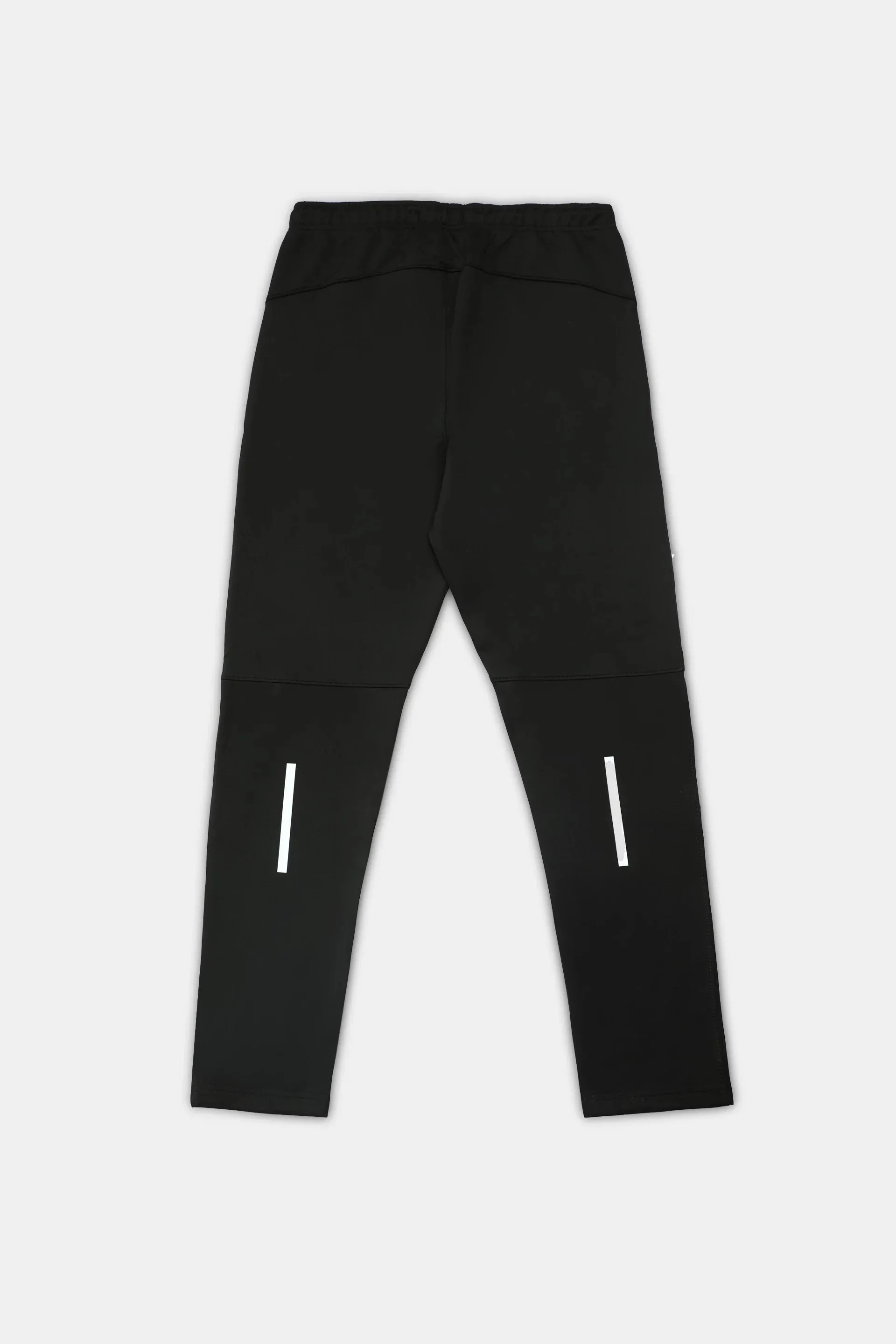 Black Double Interlock Trousers