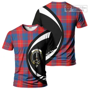 Blane Tartan T-Shirt with Family Crest Circle Style