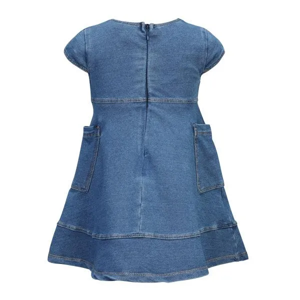 BLUE DENIM BABY GIRLS DRESS