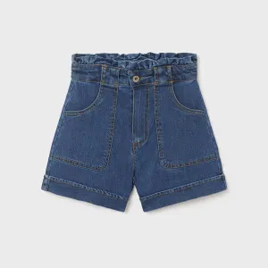 BLUE DENIM SHORT FOR GIRLS