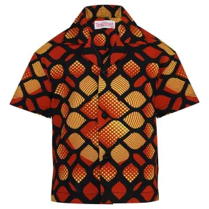 BOYS ANKARA SHIRT - MULTICOLOR