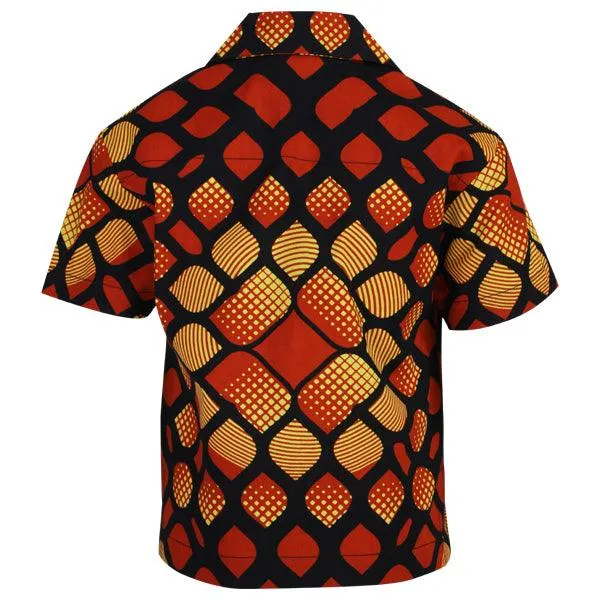 BOYS ANKARA SHIRT - MULTICOLOR