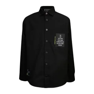 BOYS BLACK LONG SLEEVE SHIRT