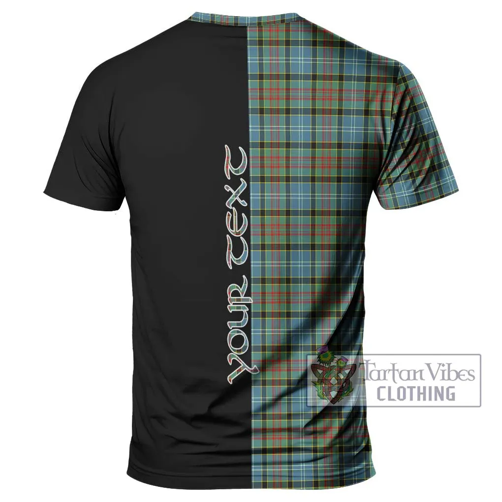 Brisbane Tartan T-Shirt with Family Crest and Half Of Me Style