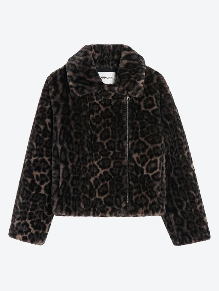 Dahlia leopard biker