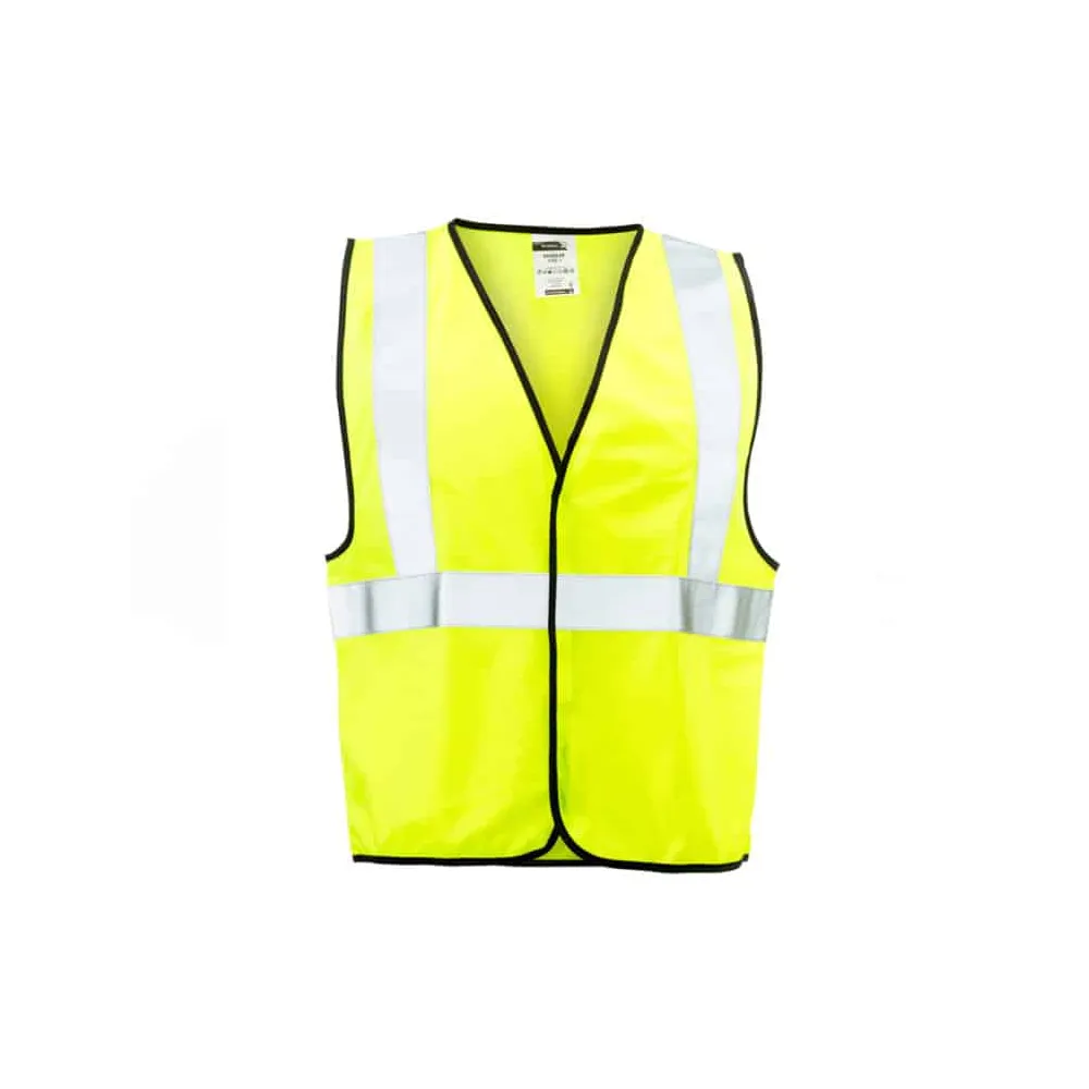 DROMEX FLAME RETARDANT REFLECTIVE JACKETS SLEEVELESS COLOUR-LIME SIZE 3XL