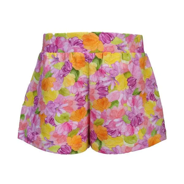 GIRLS MULTICOLOR 2-PIECE PRINT SHORT SET