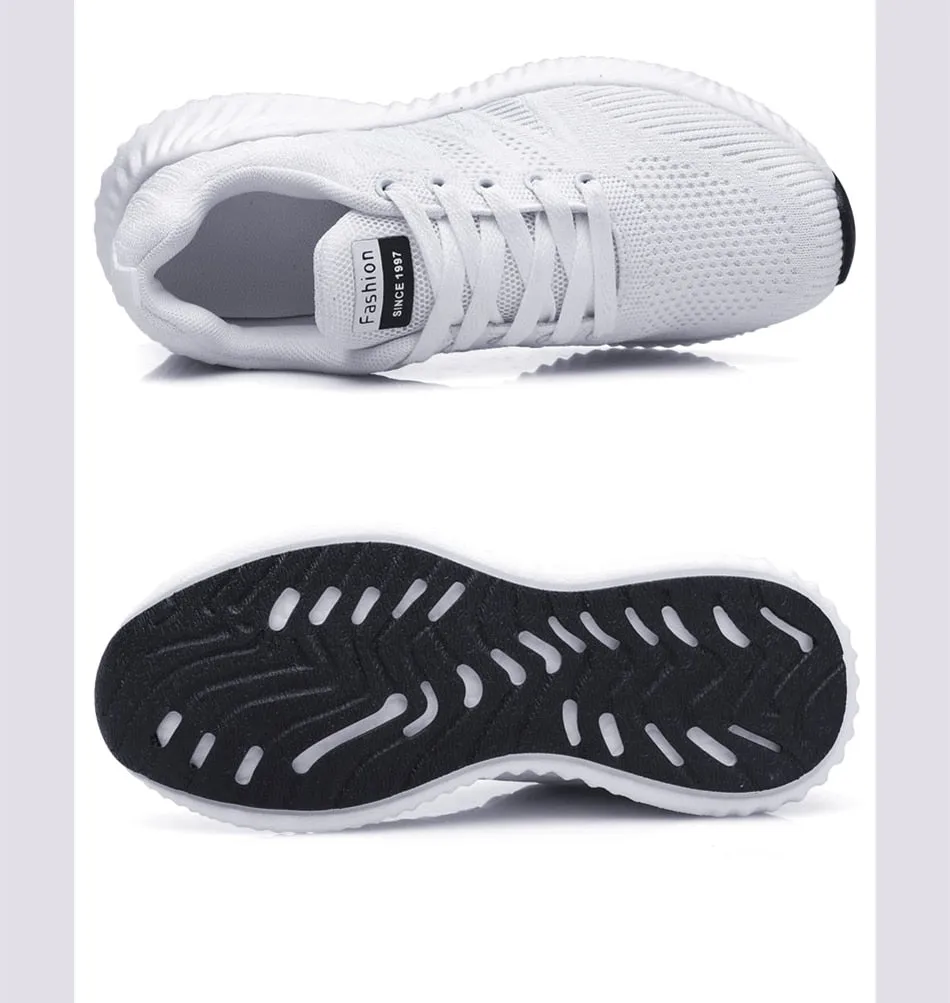 Lace-up Shoes Non-Slip Wear-Resistant Soft Running Shoes Tennis Big Size Breathable Sports Sneakers For Women