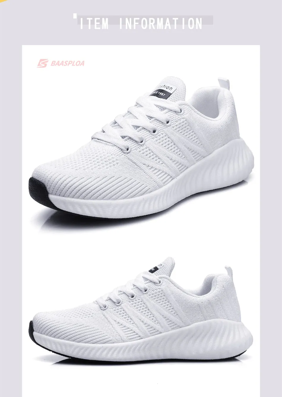 Lace-up Shoes Non-Slip Wear-Resistant Soft Running Shoes Tennis Big Size Breathable Sports Sneakers For Women