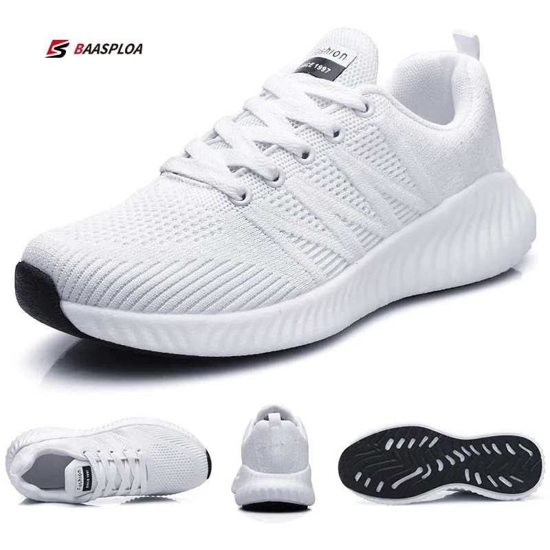 Lace-up Shoes Non-Slip Wear-Resistant Soft Running Shoes Tennis Big Size Breathable Sports Sneakers For Women