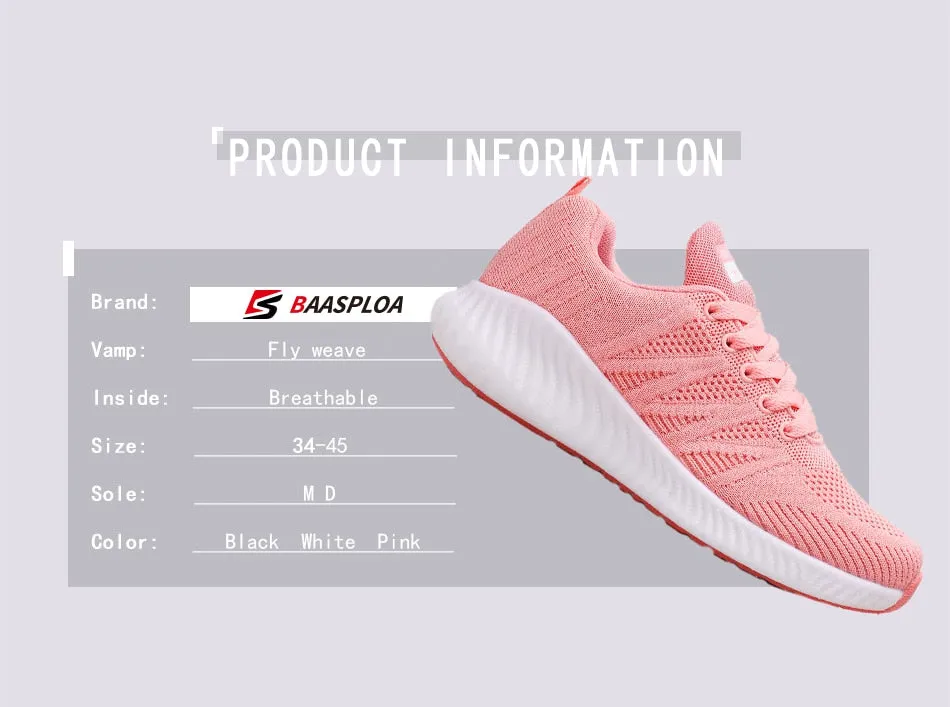 Lace-up Shoes Non-Slip Wear-Resistant Soft Running Shoes Tennis Big Size Breathable Sports Sneakers For Women