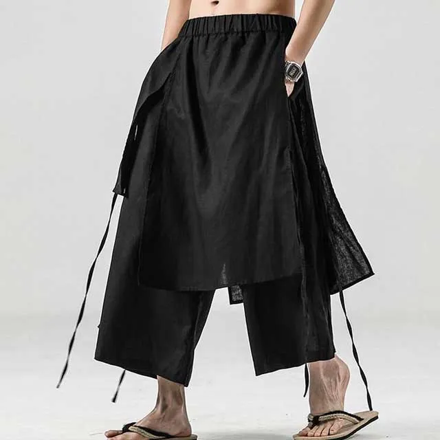 Layer Hakama Style Pants