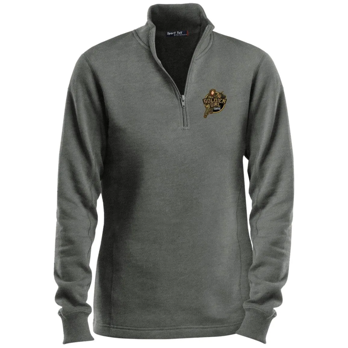 LST253 Ladies 1/4 Zip Sweatshirt