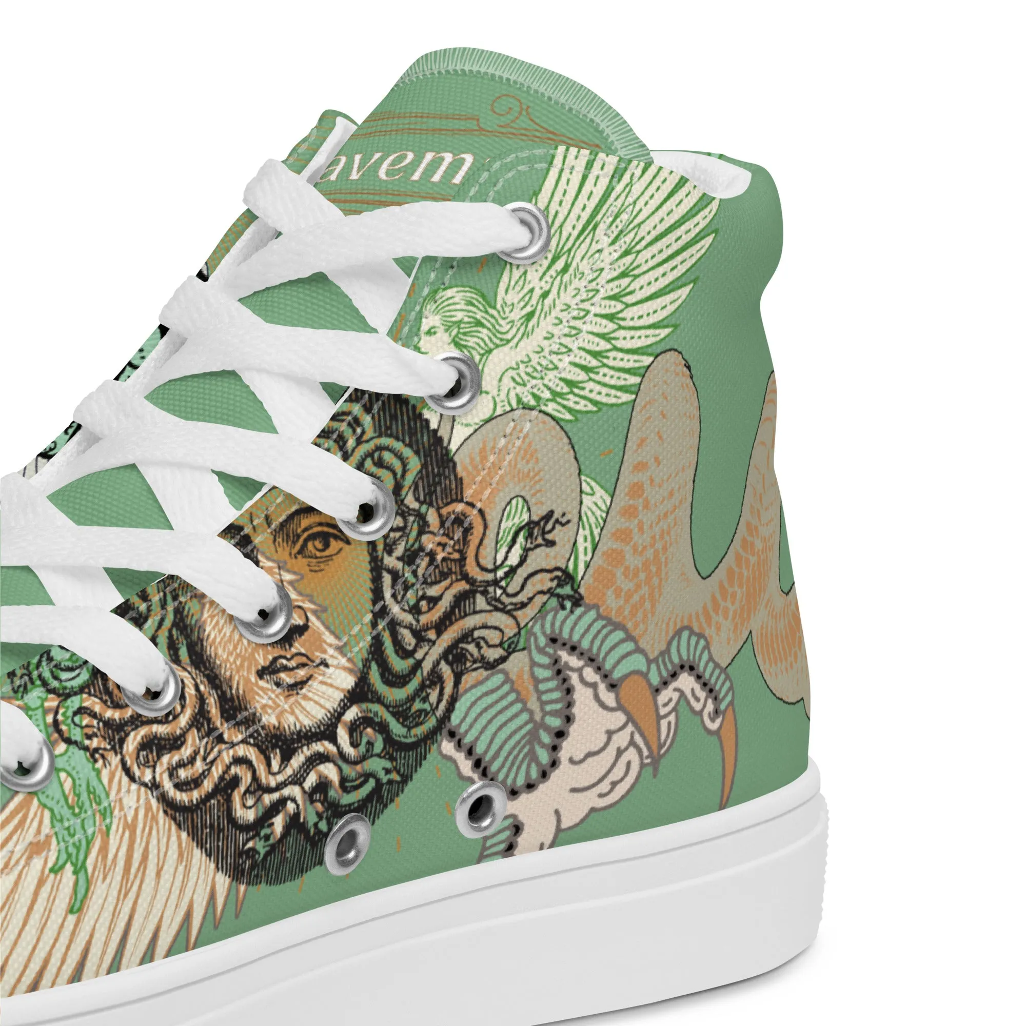 Medusa Fraternitas high top canvas shoes