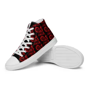 Men’s Black & Red SPG Logo High Top Shoes