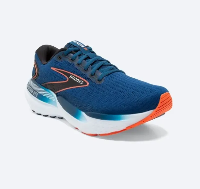 MEN'S BROOKS Glycerin GTS 21 1104201D474 COLOR - BLUE OPAL/BLACK/NASTURTIUM