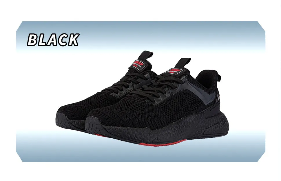 Men's Comfortable Knit Walking Shoes Breathable Fashion Sneaker Anti-Slip Shock-Absorbing Casual Sneakers Shoes