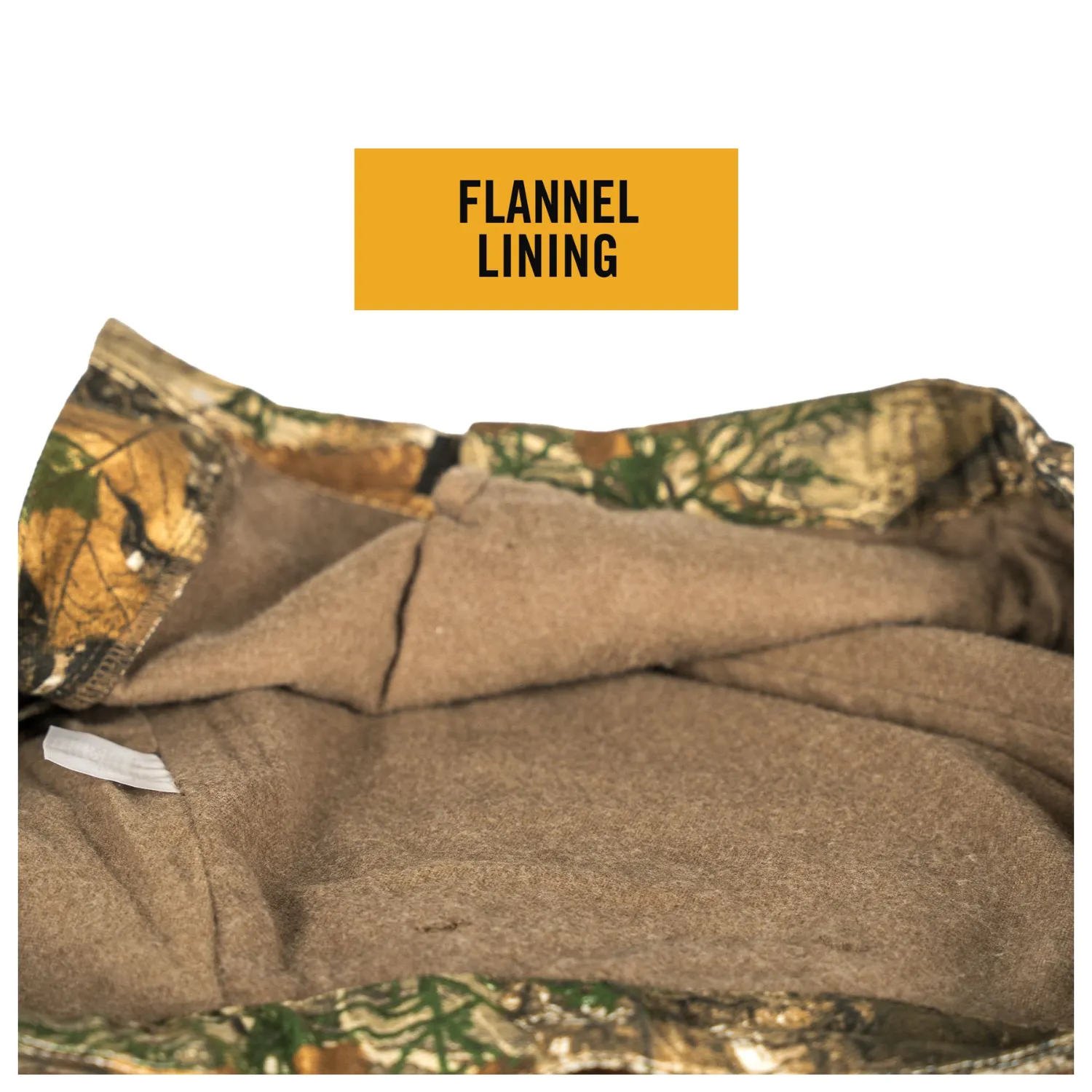 Men’s Flannel Lined Camo Hunting Pants