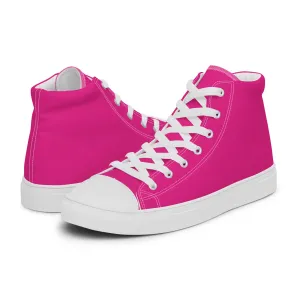 Men’s Hot Pink High Top Shoes