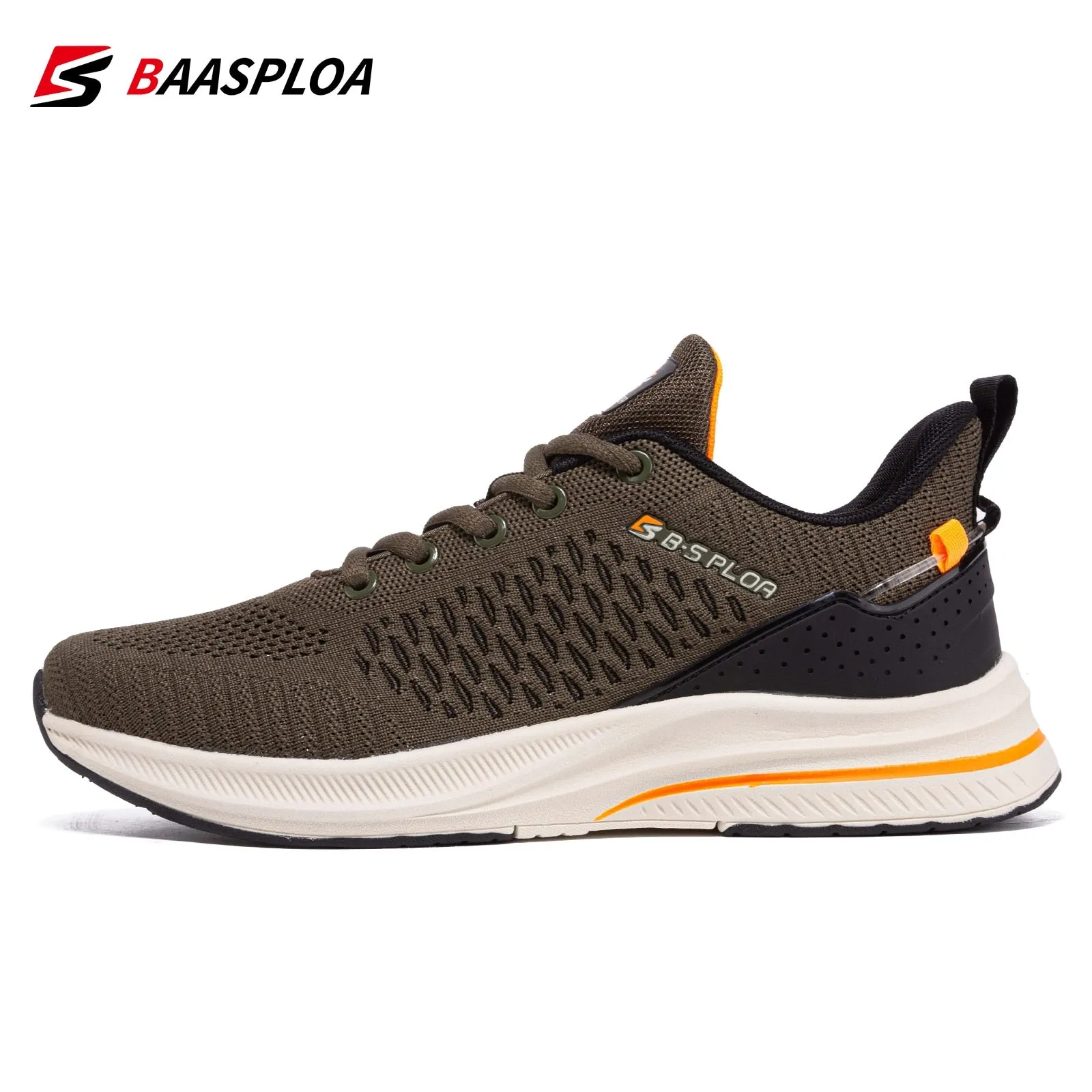 Men's Knit Casual Walking Breathable Trendy Sneakers Original Light Shock Absorption Male Tennis Shoes