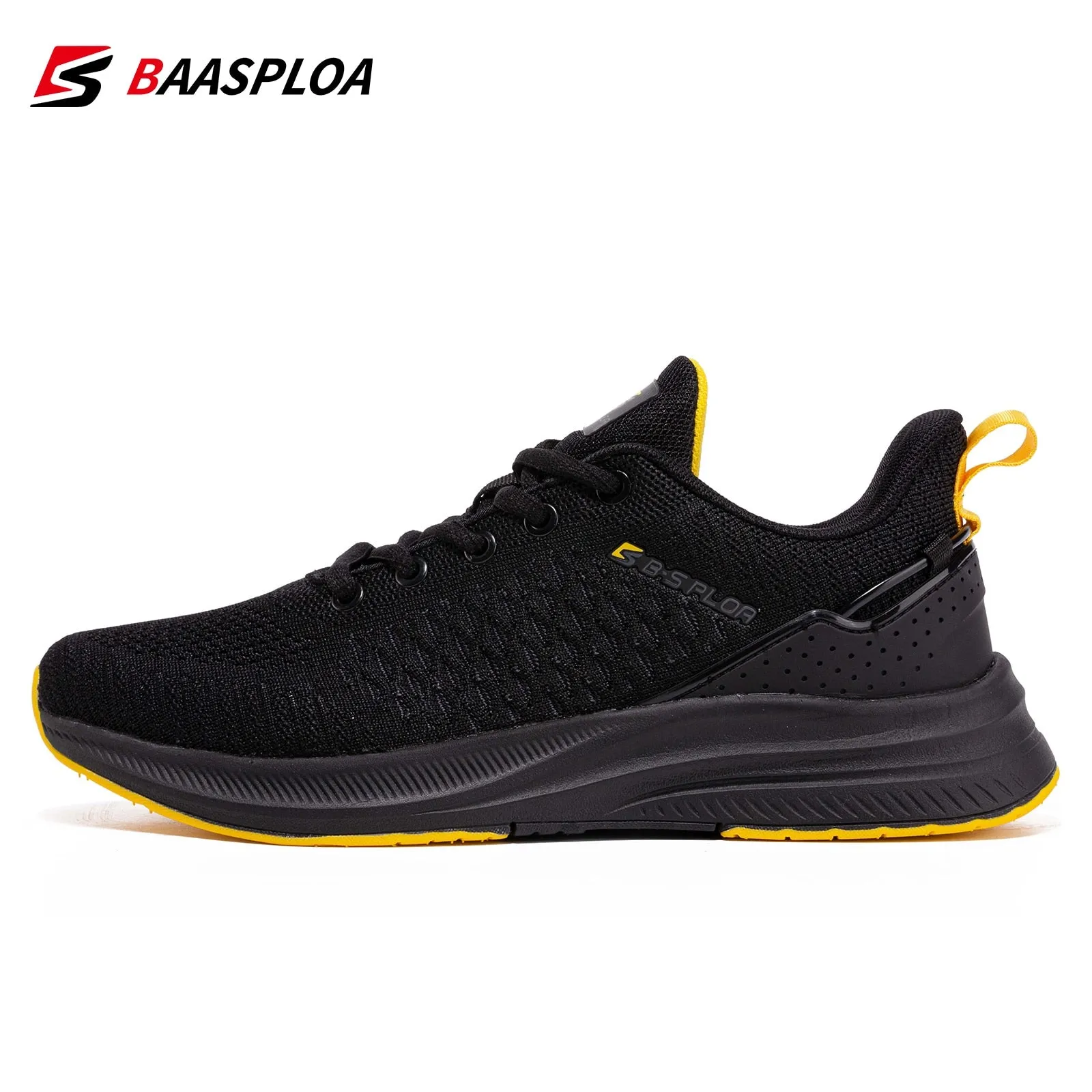 Men's Knit Casual Walking Breathable Trendy Sneakers Original Light Shock Absorption Male Tennis Shoes