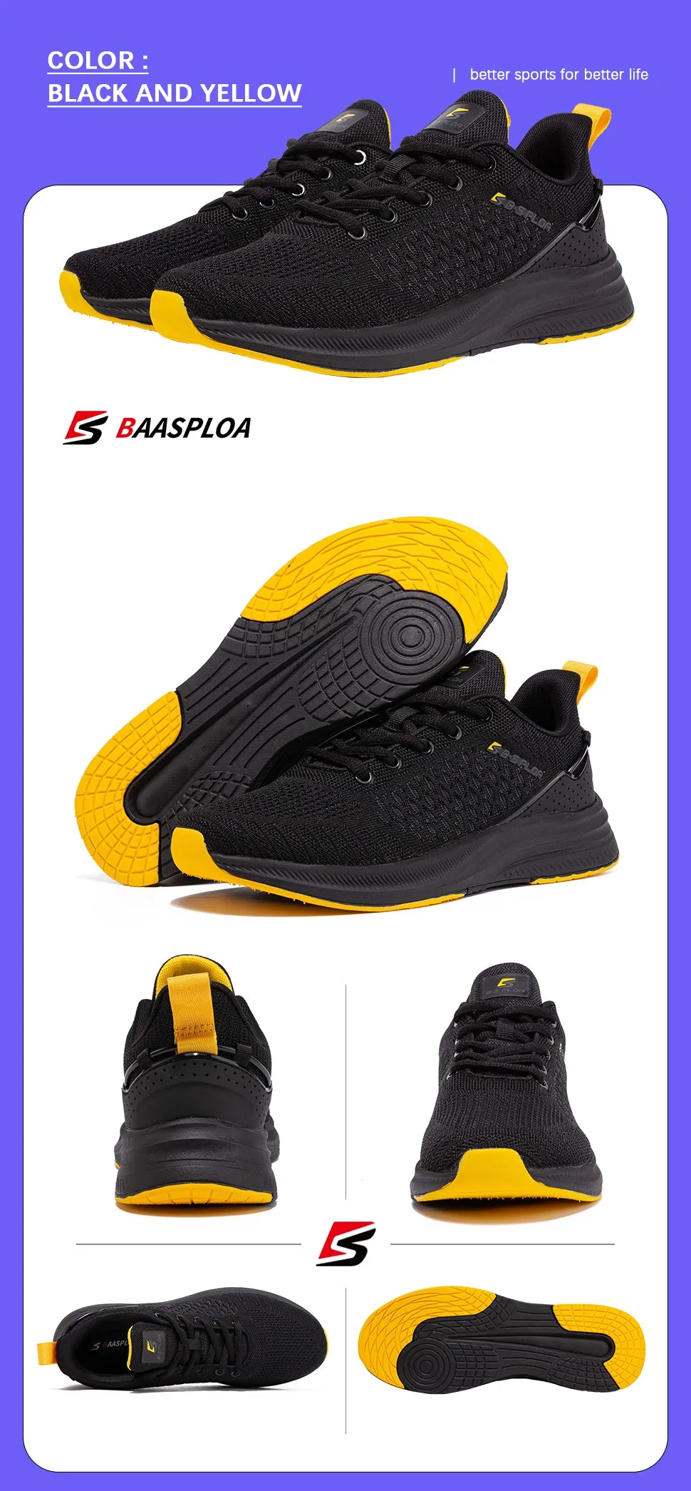 Men's Knit Casual Walking Breathable Trendy Sneakers Original Light Shock Absorption Male Tennis Shoes