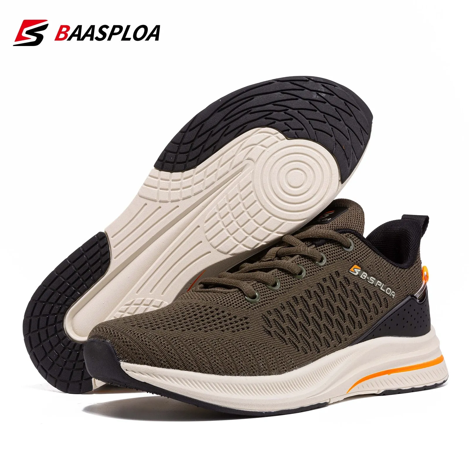 Men's Knit Casual Walking Breathable Trendy Sneakers Original Light Shock Absorption Male Tennis Shoes