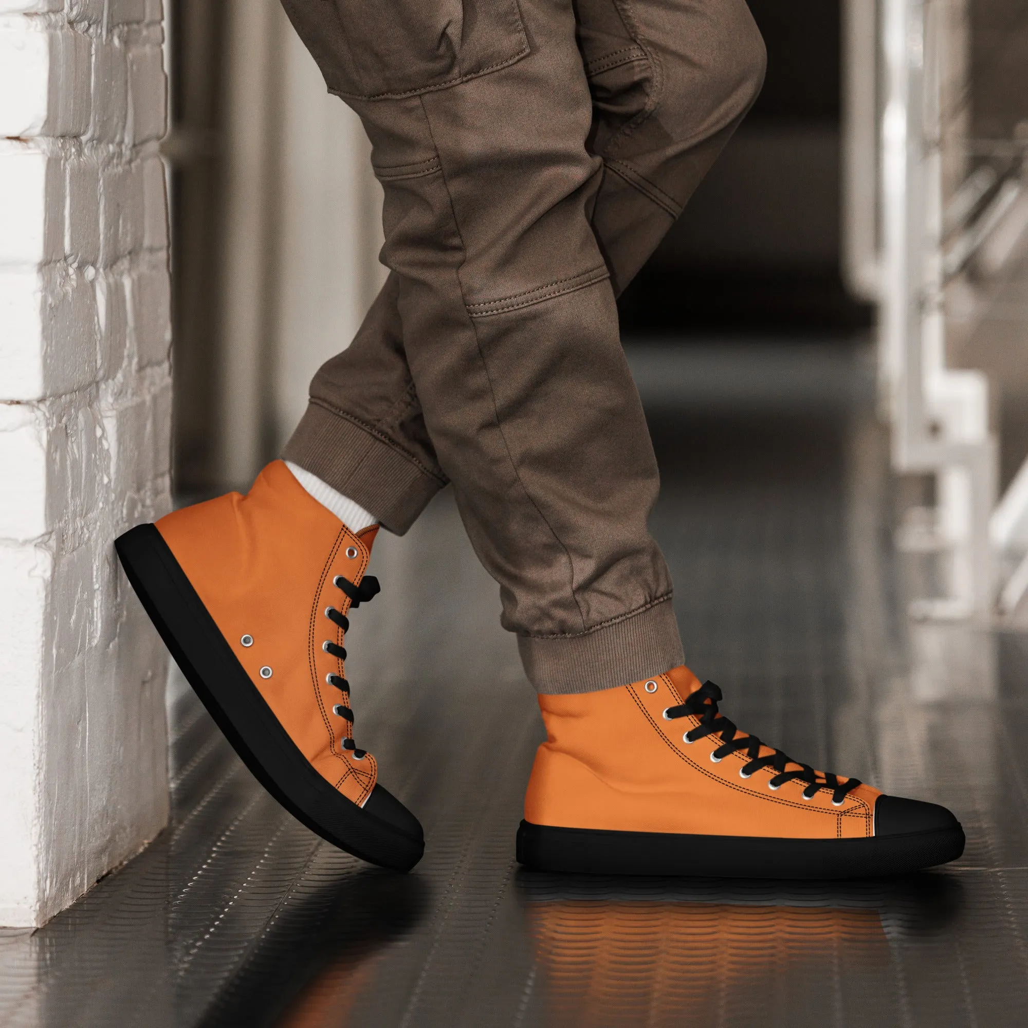 Men’s Orange High Top Shoes