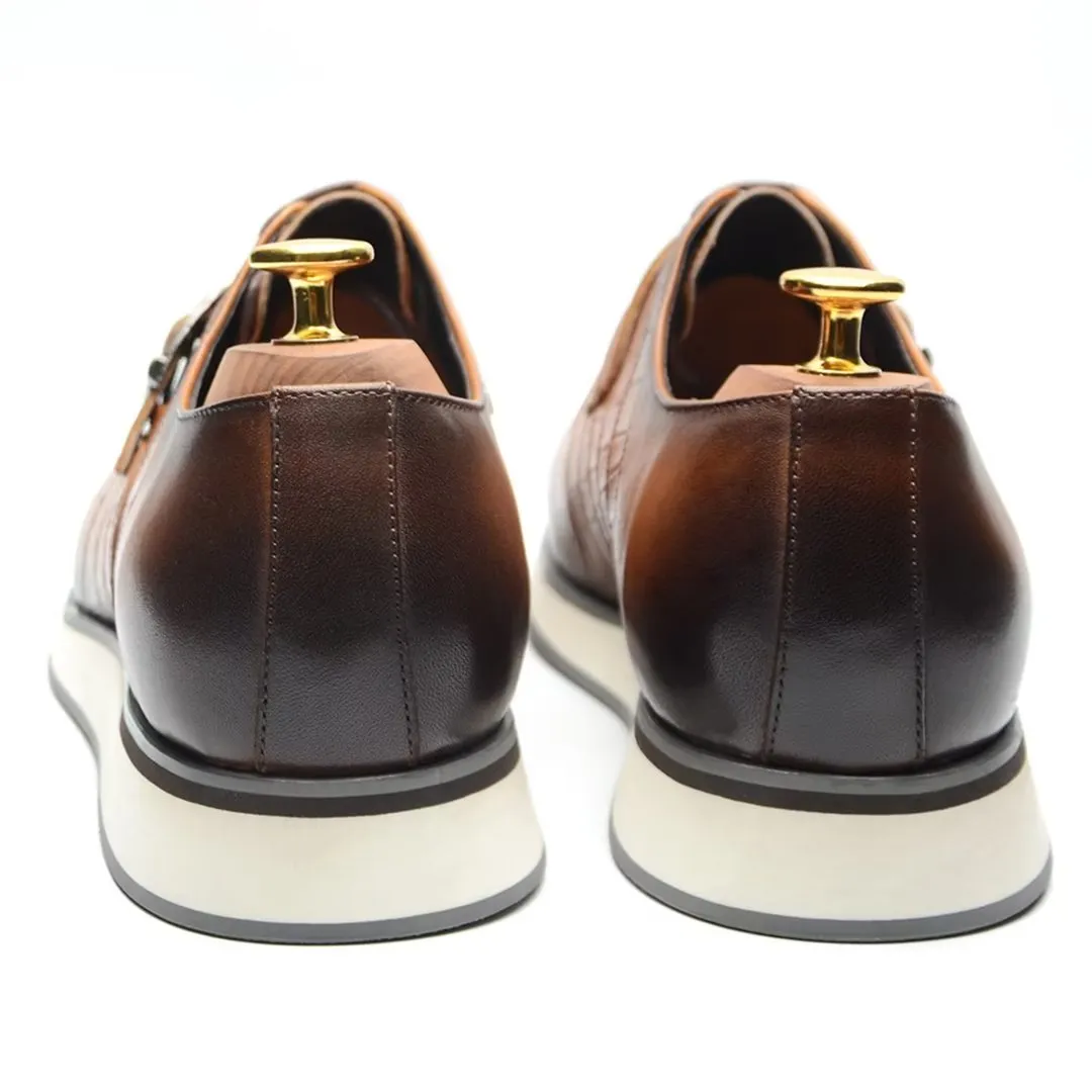 Modernist Slip-On Leather Dress Footwear