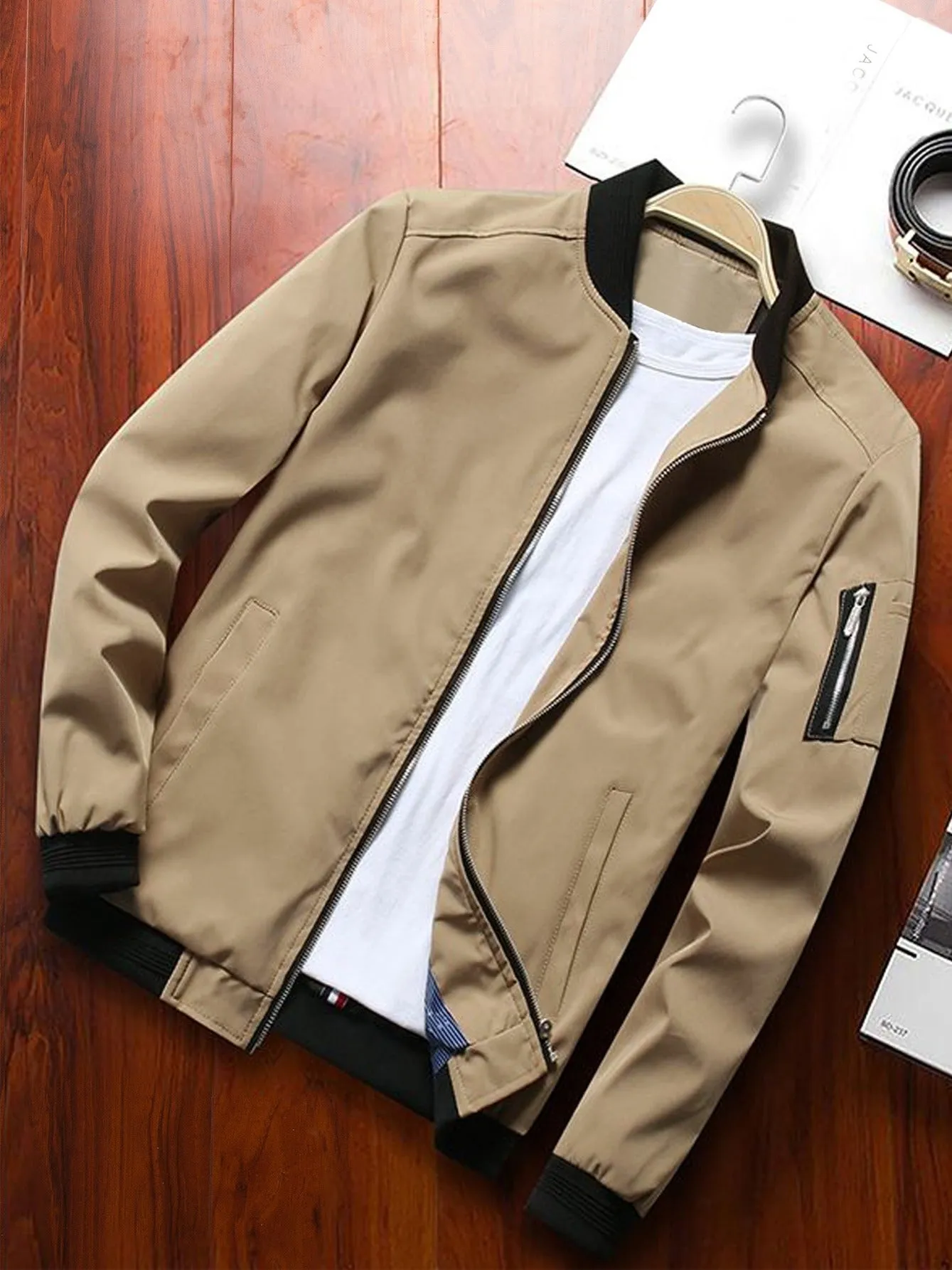 New Casual Men's Baseball Jacket Coat