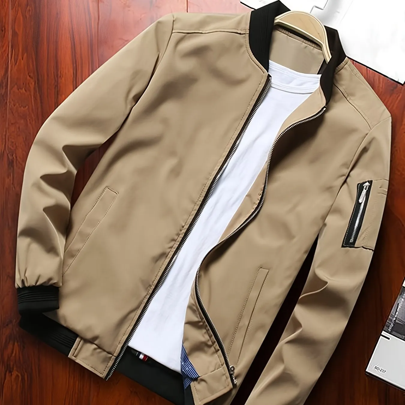 New Casual Men's Baseball Jacket Coat