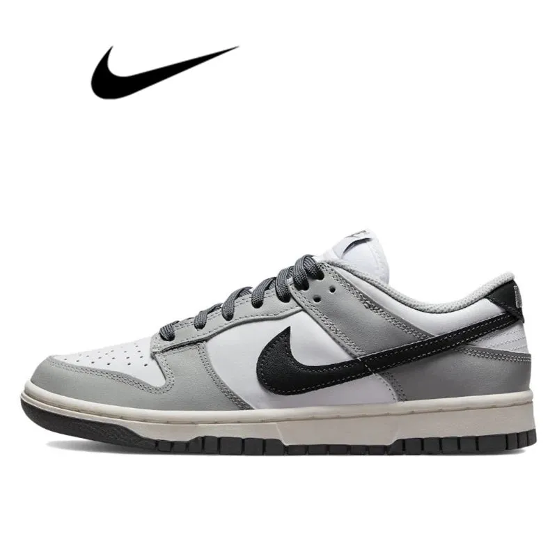 Nike Dunk Black White Panda Skateboarding Shoes - Classics for Men, Genuine Leather, Non-Slip, Comfortable SB Running Sneakers