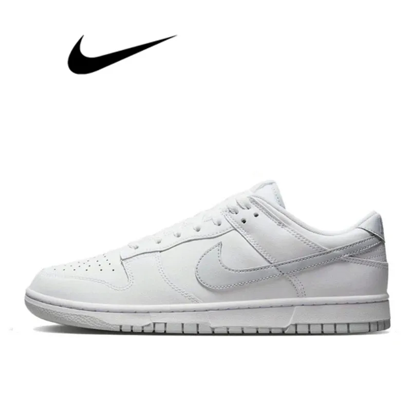 Nike Dunk Black White Panda Skateboarding Shoes - Classics for Men, Genuine Leather, Non-Slip, Comfortable SB Running Sneakers